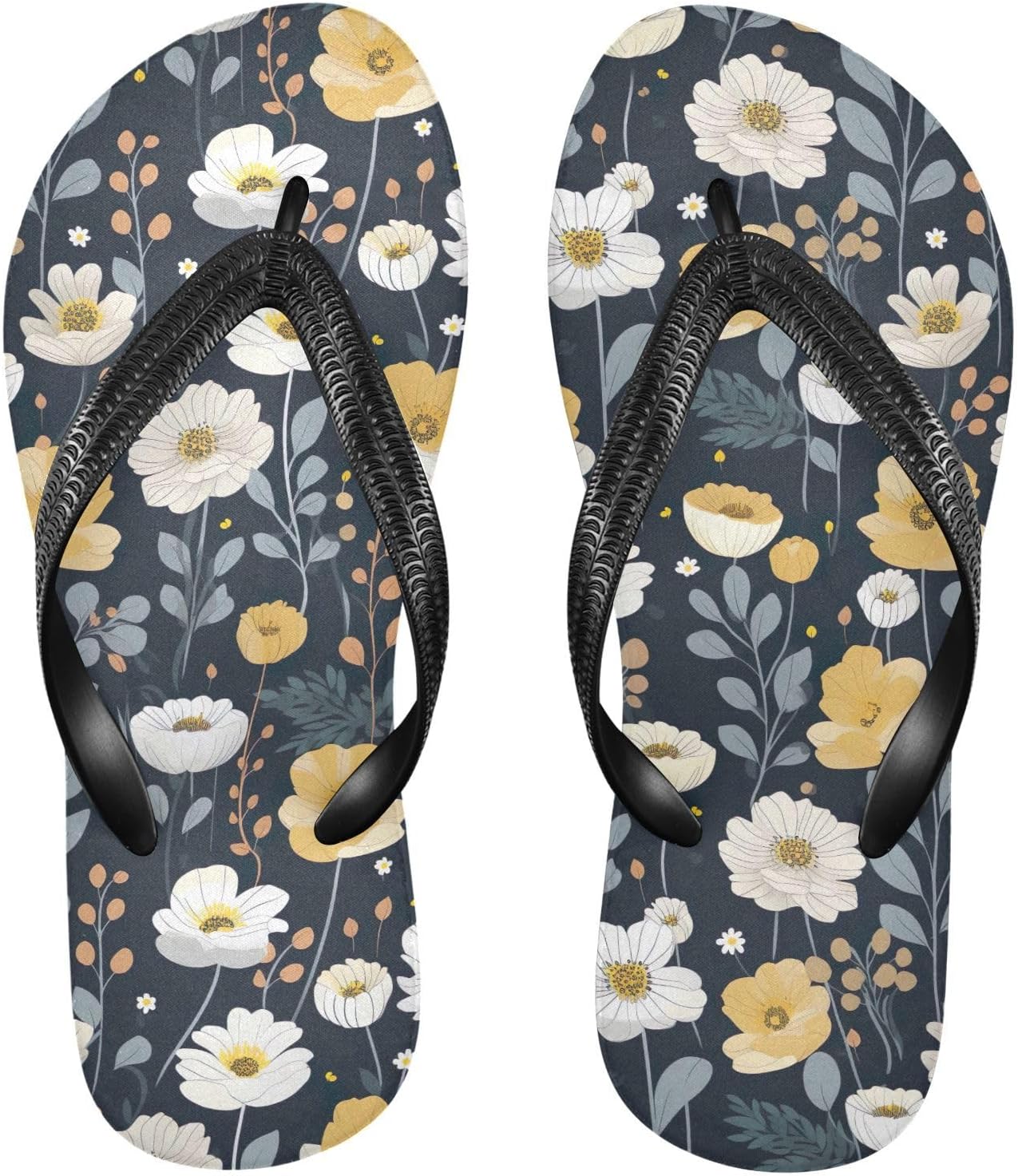 

SPRIPORT Цветочные весенние сланцы-слипоны для женщин и мужчин, удобные повседневные шлепанцы с мягкой стелькой и нескользящей резиновой подошвой, летние сандалии для прогулок и пляжа, Multicoloured