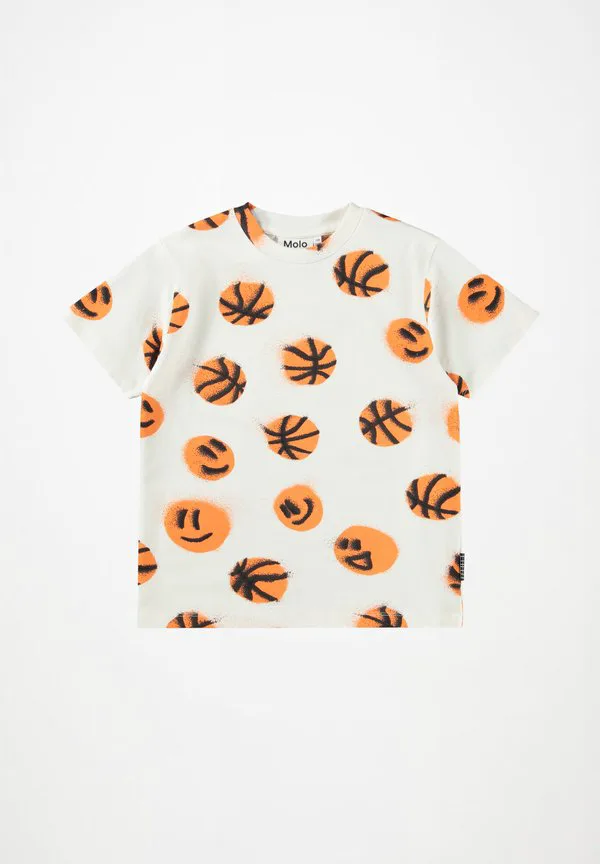 Футболка унисекс с короткими рукавами riley с принтом Molo, Beige/Orange — фото 2