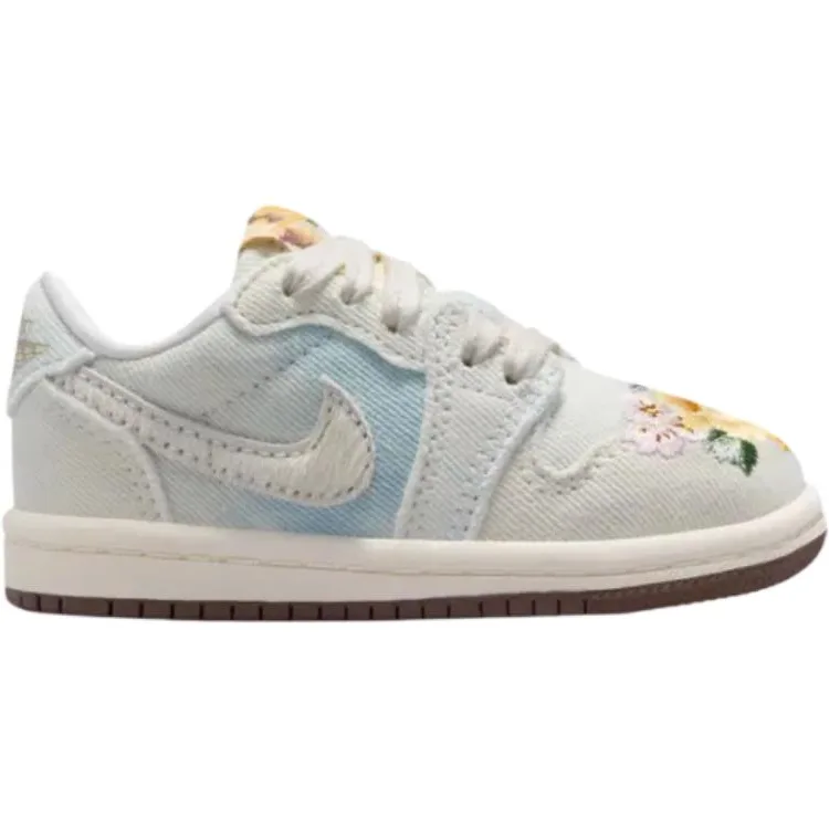 Jordan Кроссовки Air 1 Low top для малышей, светло-серые — фото 3