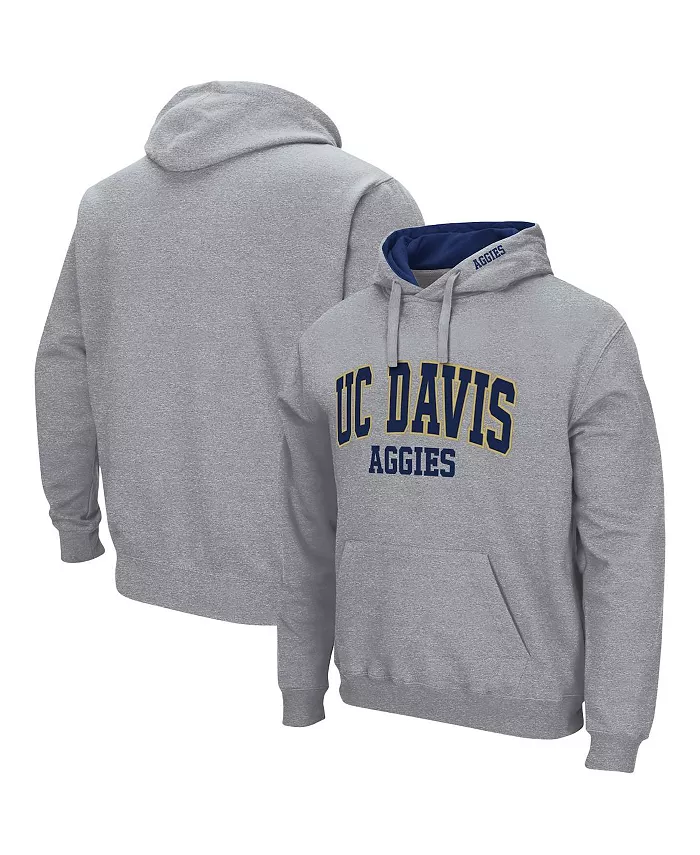 

Мужская толстовка с капюшоном UC Davis Aggies с аркой и логотипом Colosseum, серый