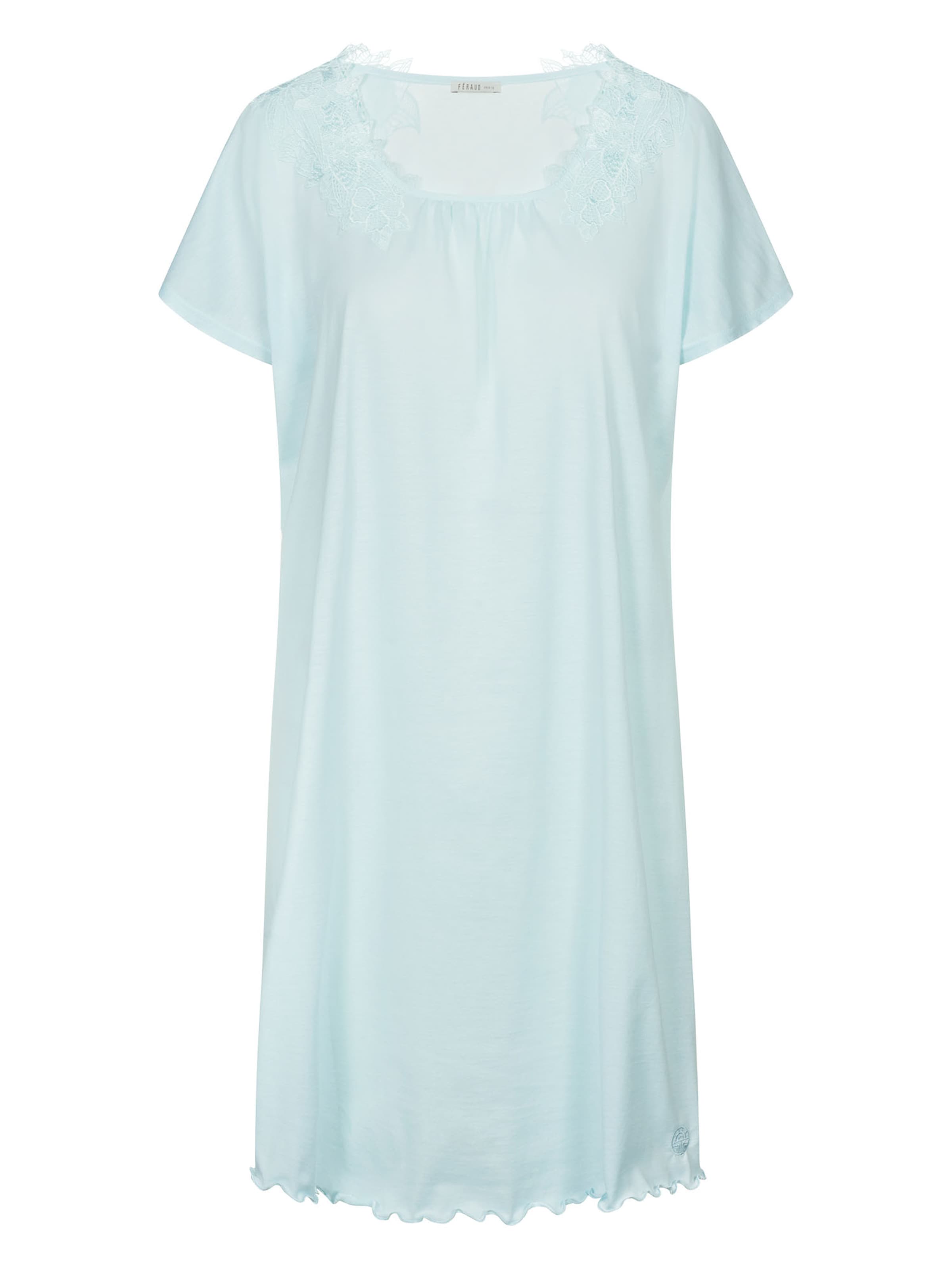 

FÉRAUD PARIS Ночная рубашка 'Wellensaum' в светло-голубом цвете