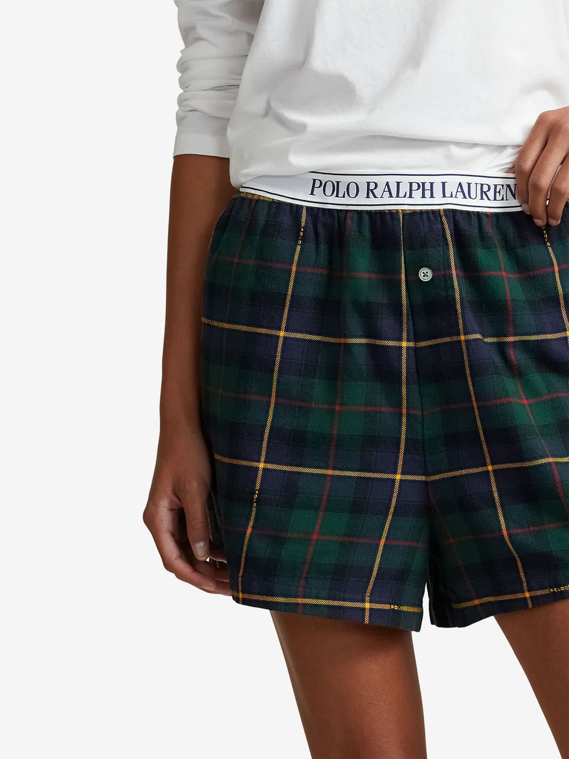 Пижамные брюки Polo Ralph Lauren Cozy темно-синего цвета — фото 4