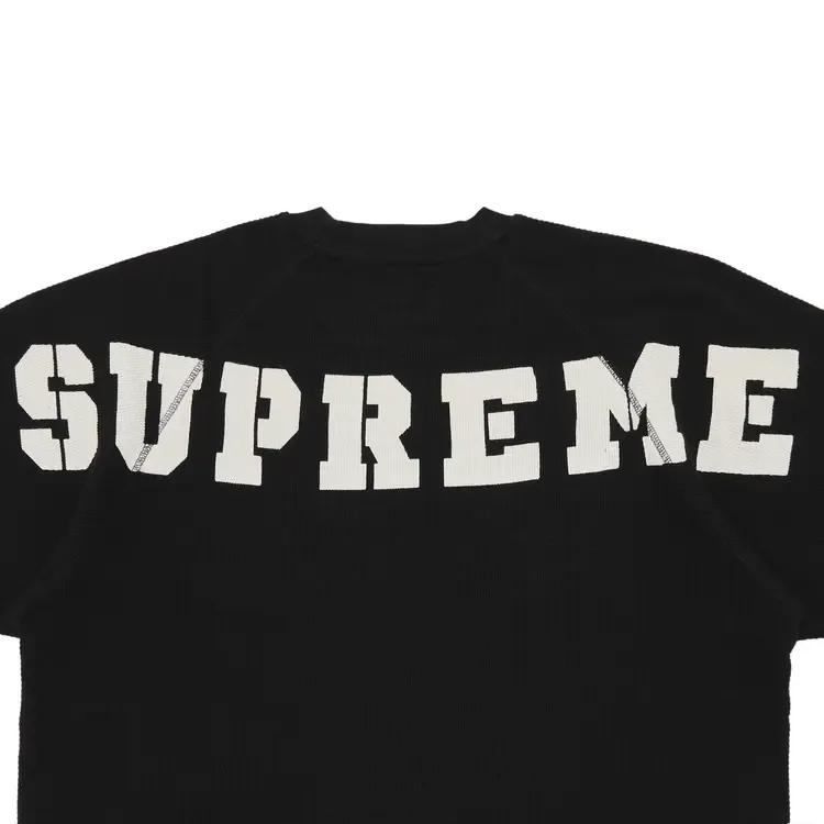 Термофутболка с коротким рукавом Supreme Stencil, черная — фото 3