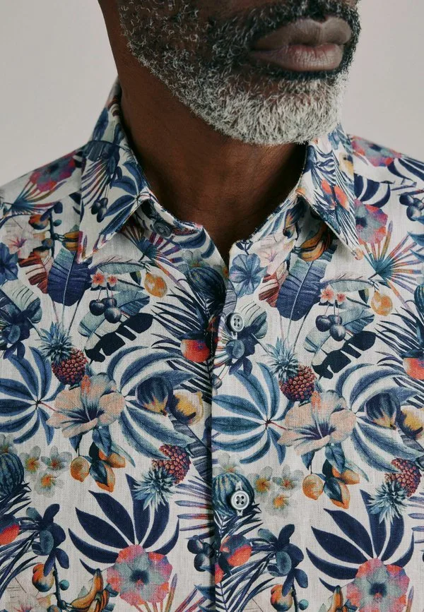 Рубашка Next, Navy Blue Multi Colour Texta Hawaiian Print