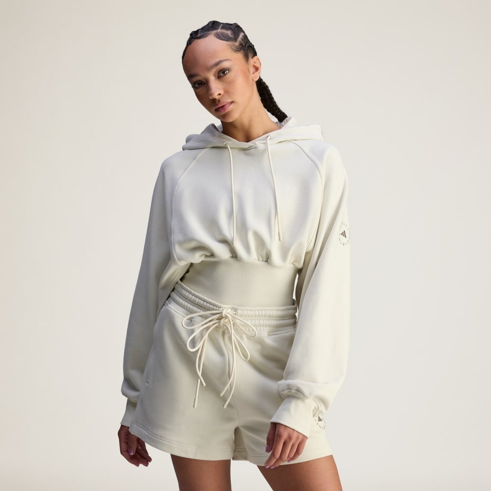 

Худи Adidas by Stella McCartney Cropped Hoodie, цвет Almond Milk-Smc