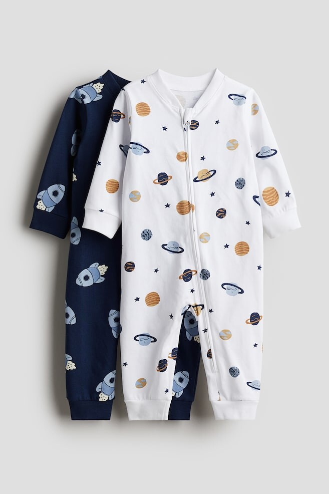 

Упаковка из 2 хлопковых пижам H&M, синий