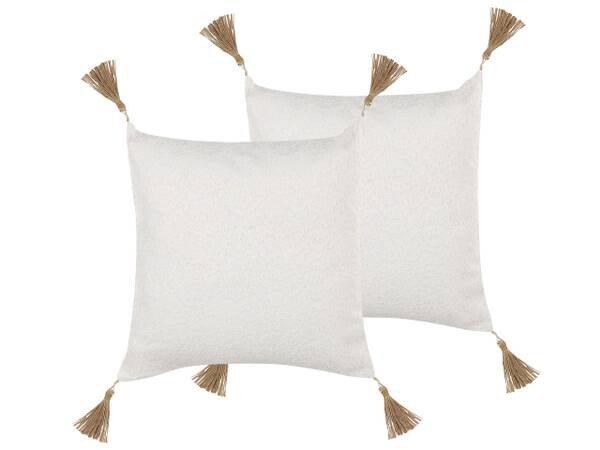

Подушка Beliani 2 шт AZALEA, 45x45x45 см цвет beige/creme