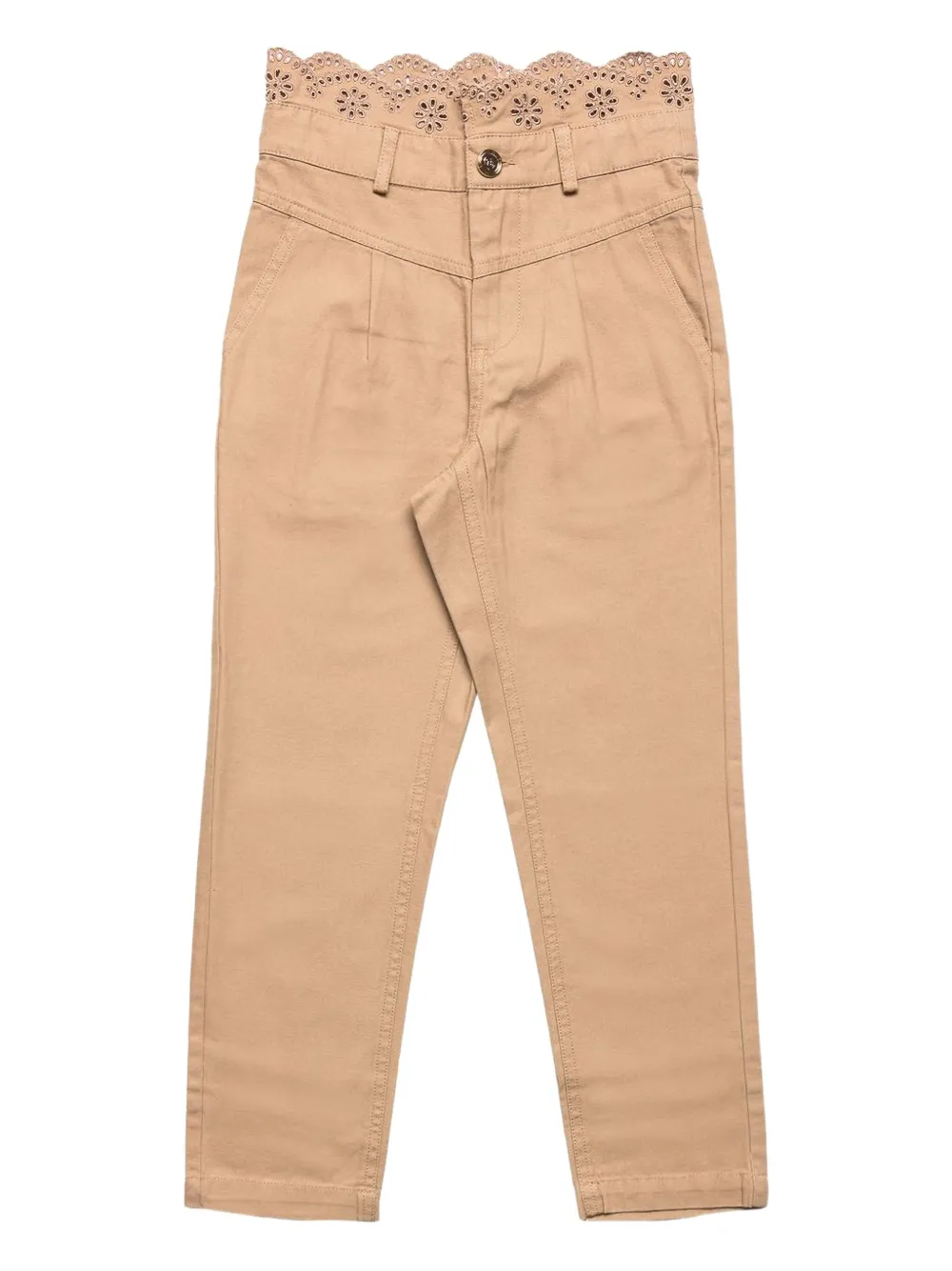 

Брюки с фестонами TWINSET Kids, нейтральный