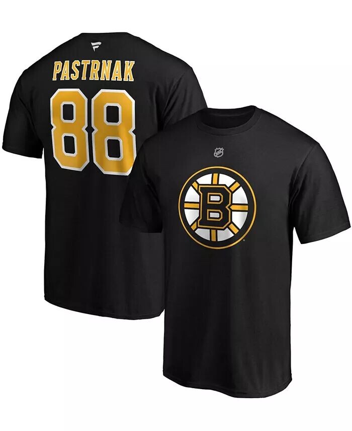 

Мужская футболка David Pastrnak Boston Bruins Team Authentic Stack Fanatics