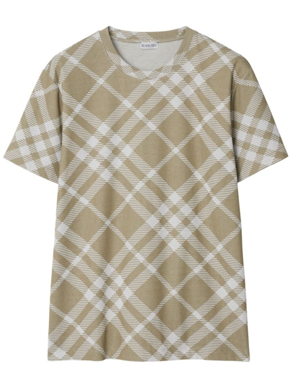 

Burberry футболка в клетку Nova Check, нейтральный цвет