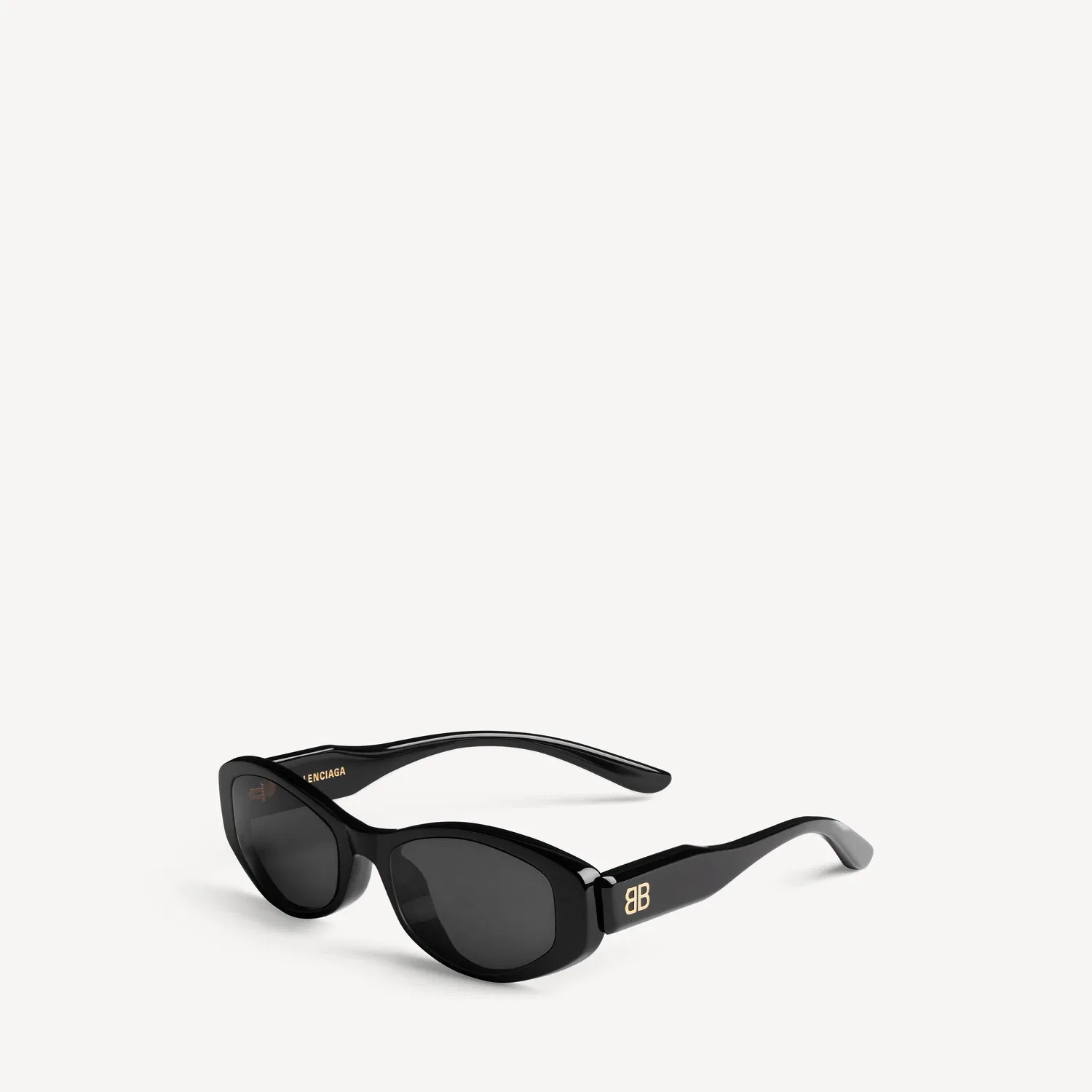 Женские солнцезащитные очки Nova Oval черного цвета BALENCIAGA, черный — фото 4