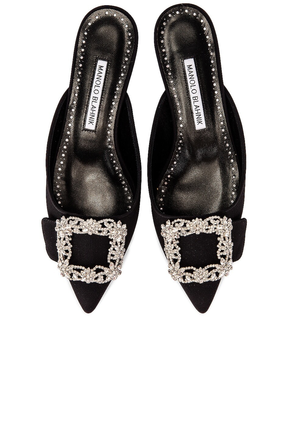 

Мюли Manolo Blahnik Maysale 10 Jewel, черный