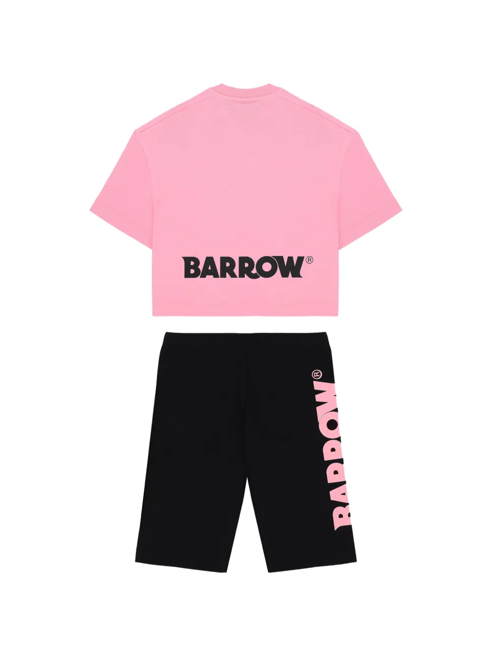Спортивный костюм: футболка и шорты с логотипом Barrow Kids, розовый — фото 2