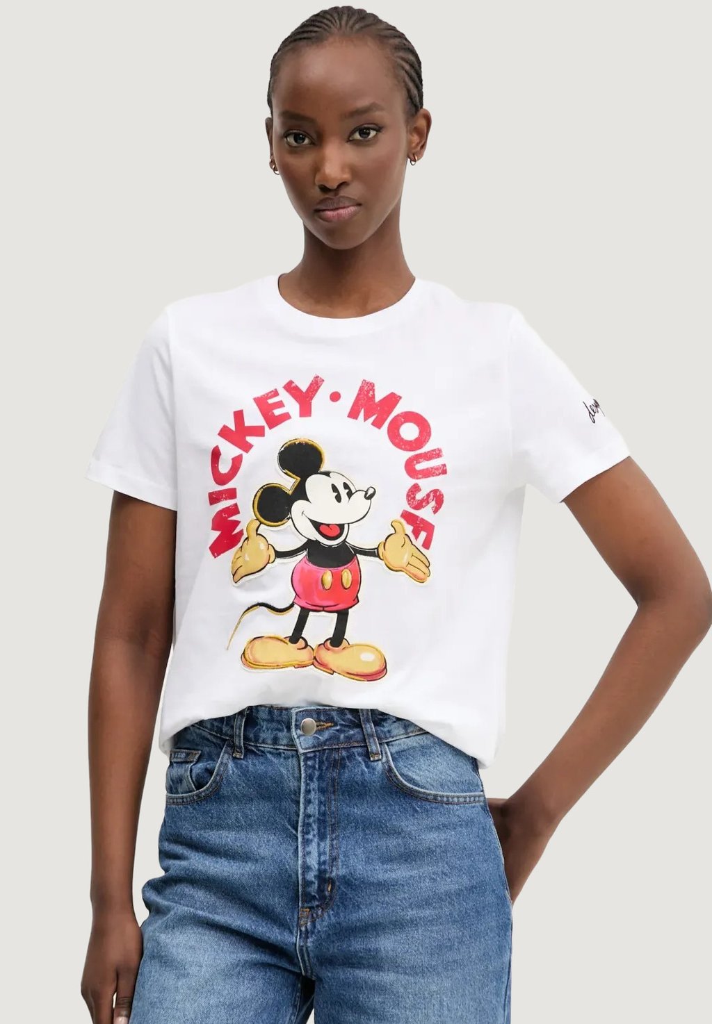 

Футболка с принтом MICKEY MOUSE Desigual, белый