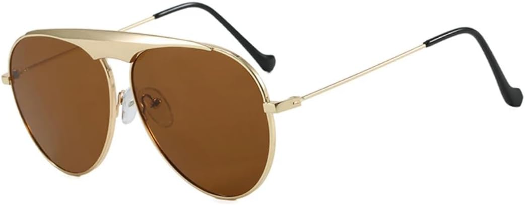 

Ретро металлические женские солнцезащитные очки, модные градиентные зеркальные мужские солнцезащитные очки в стиле панк для активного отдыха, защита от УФ-излучения UV400, зеленые TKKTLLT, Golden Tea