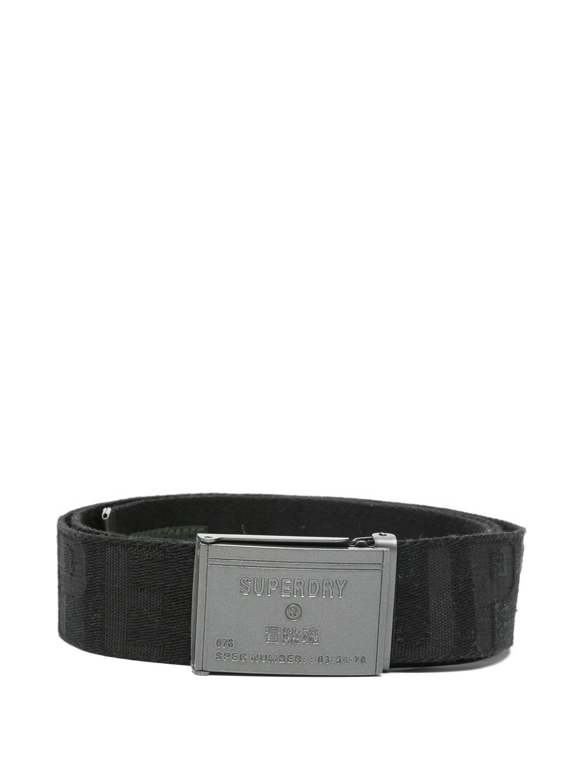 

Ремень с пряжкой-логотипом Superdry, черный