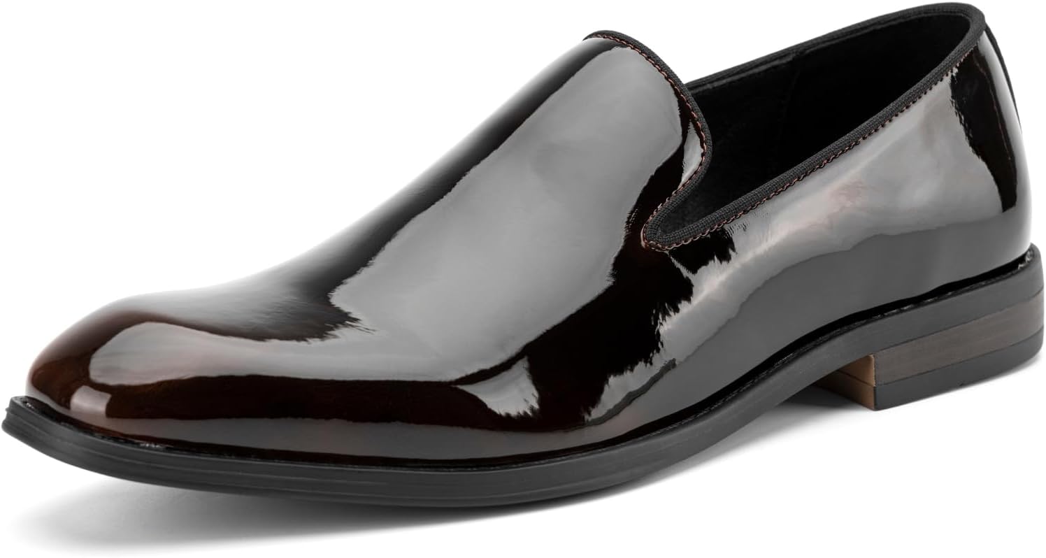 

Мужские туфли JITAI - повседневные лоферы из резины и кожи для мужчин - модная деловая обувь, Brown/26