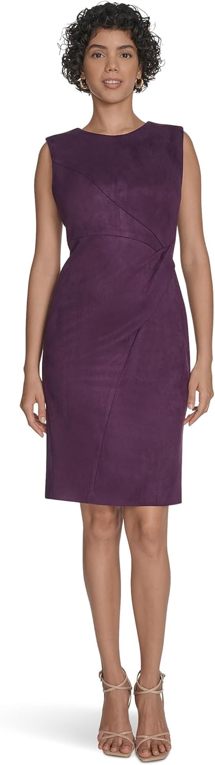 

Женская замшевая безрукавка Calvin Klein, Aubergine