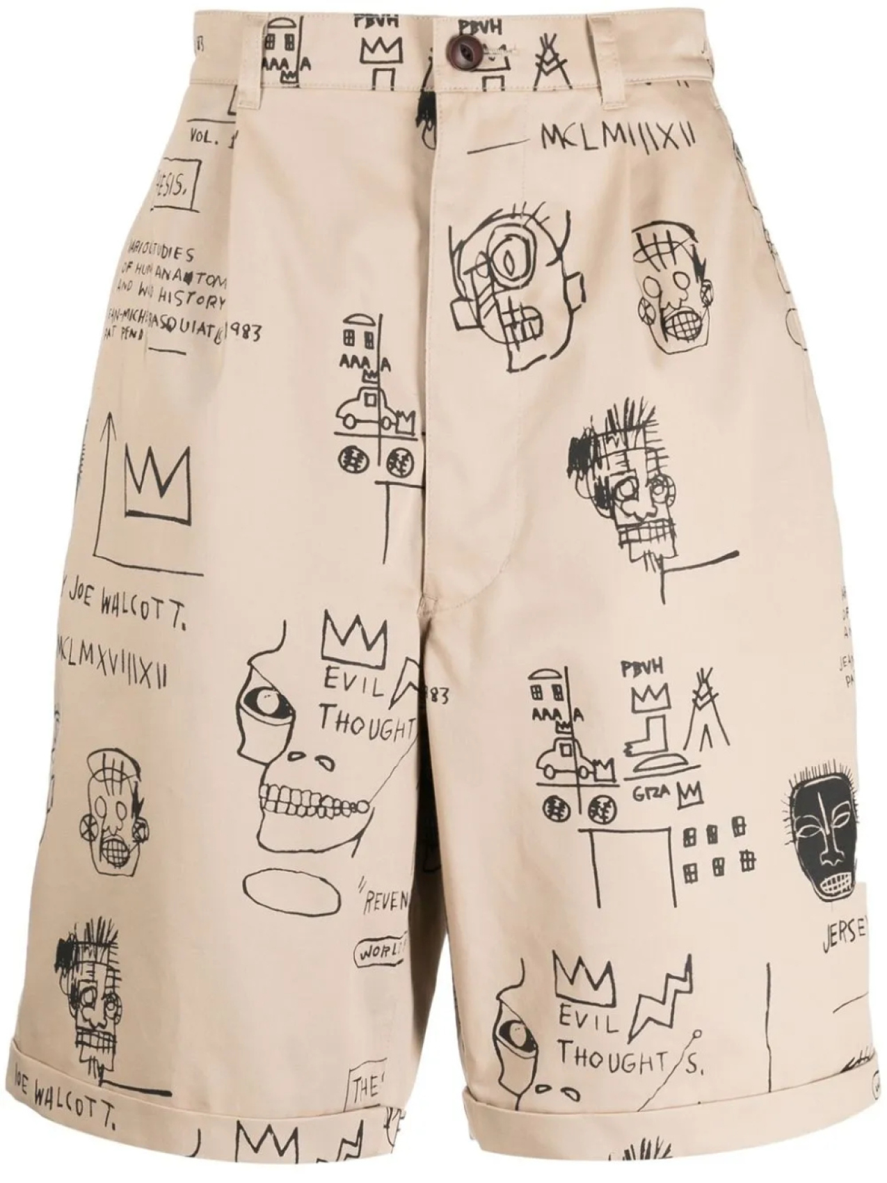 

Junya Watanabe MAN шорты чинос Basquiat, коричневый
