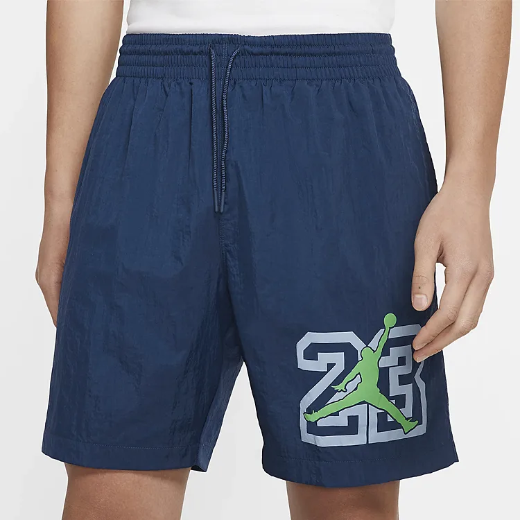 Jordan Мужские шорты-сетка повседневные, цвет deep sea blue, moderate — фото 4