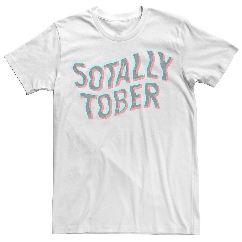 

Мужская футболка Sotally Tober с волнистой надписью Licensed Character, белый