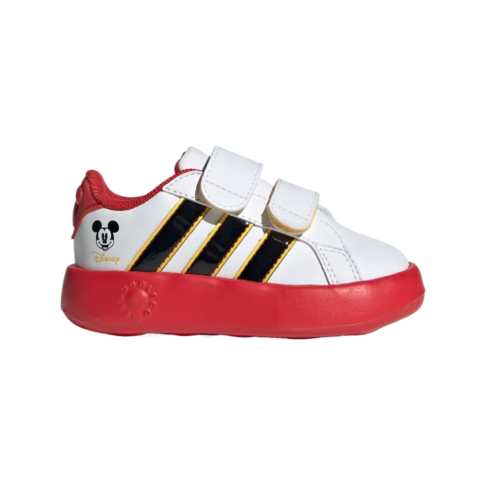Adidas Disney x GRAND COURT Low Top детские ботиночки Cloud White Black — фото 2