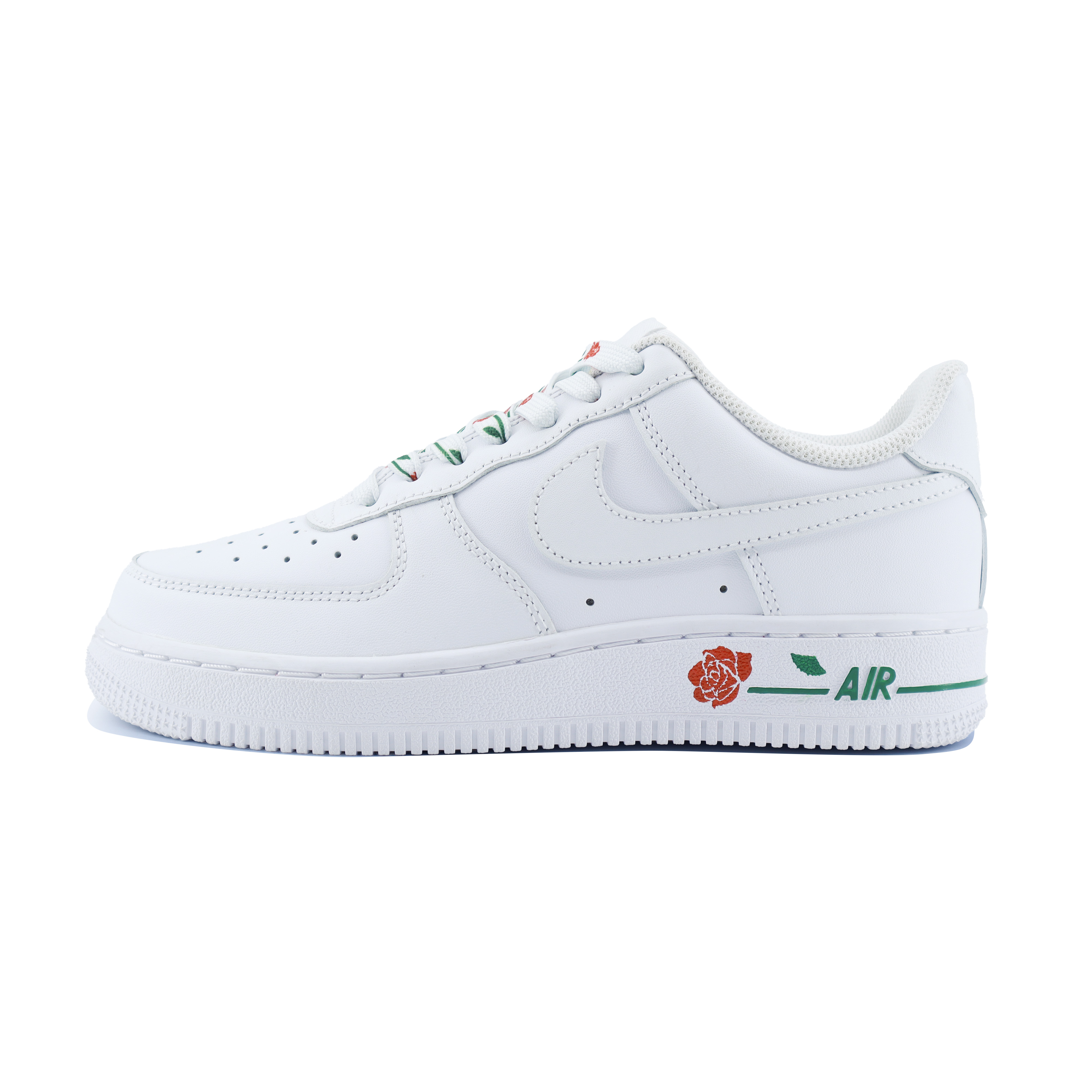 

Nike Кроссовки Air Force 1 Flower с противоскользящим покрытием, износостойкие, низкие, для скейтбординга, мужские, белые