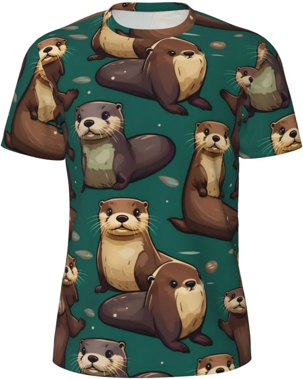 

Футболка мужская летняя с принтом Naughty Beaver, легкая и дышащая SDFHU