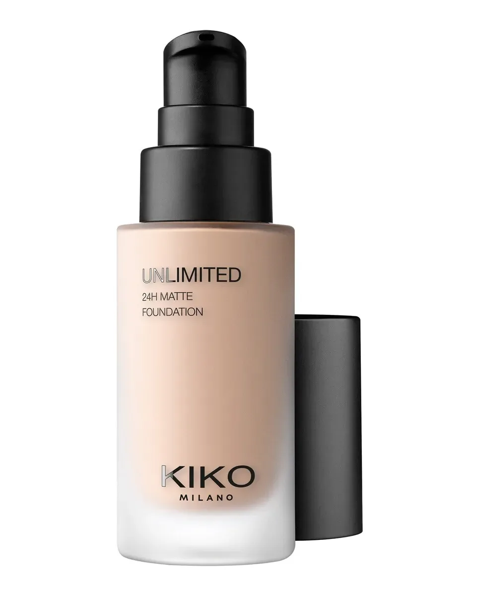 Матовая и жидкая основа для макияжа с длительностью до 24 часов Unlimited 24H Matte Foundation Kiko Milano, 4 Nr Neutral Rose