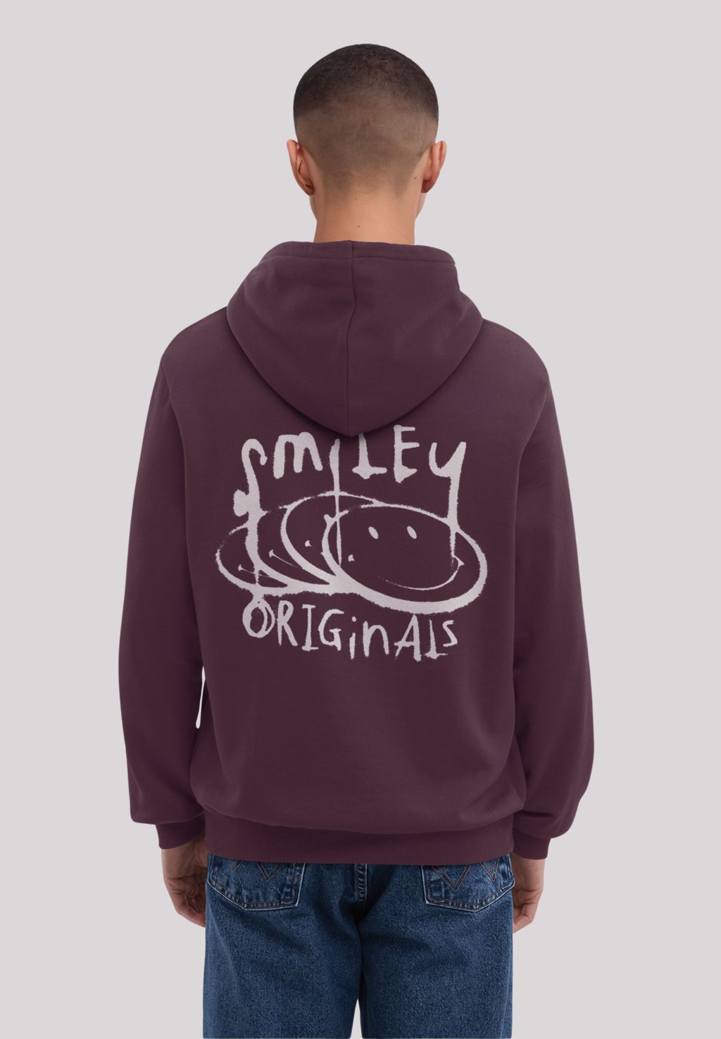 

Толстовка с капюшоном SMILEY ORIGINALS PUNK DRIPPY STREETWEAR GRAPHIC - Sweatshirt F4NT4STIC, коричневый