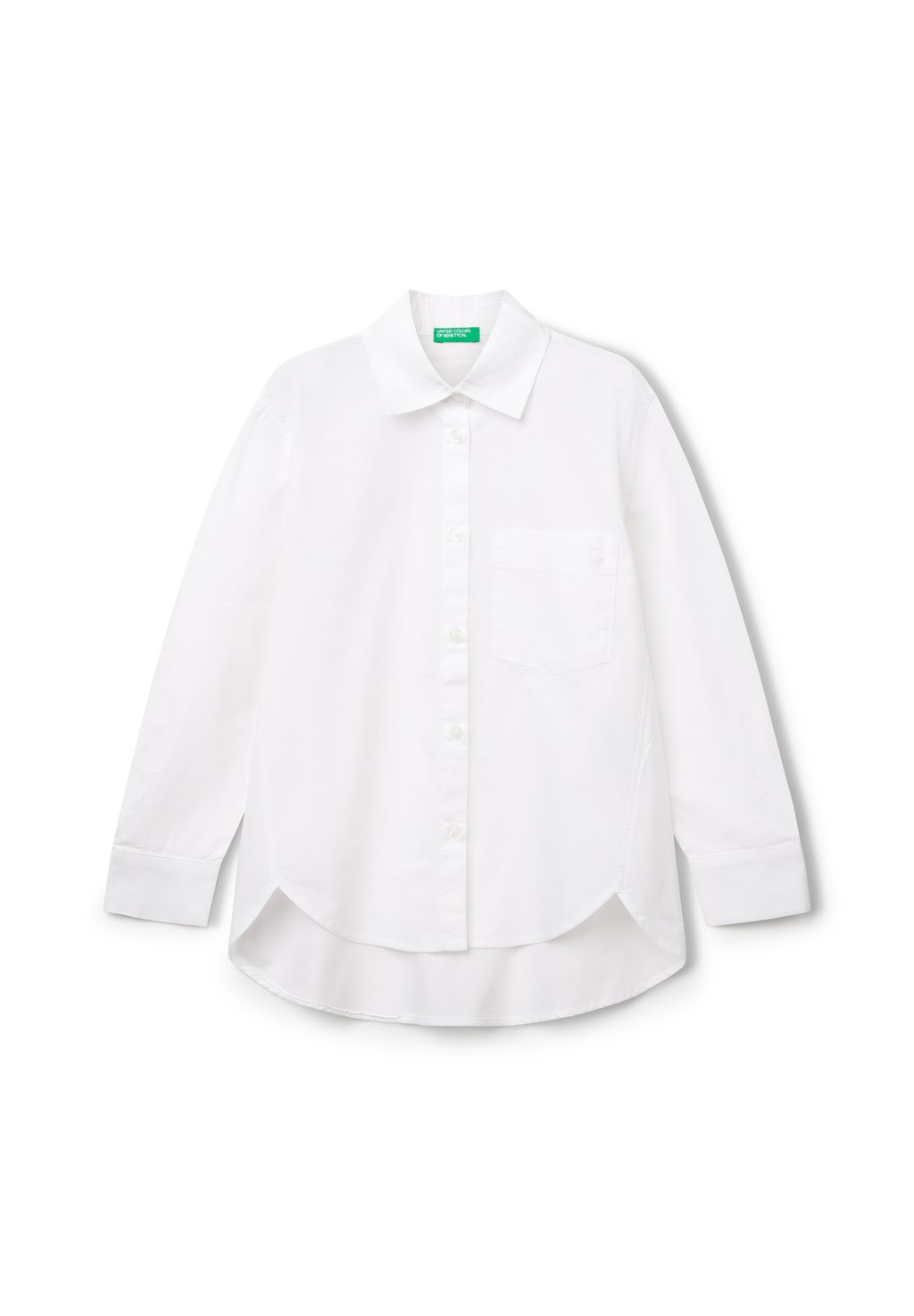 

Рубашка OVERSIZED FIT United Colors of Benetton, белый