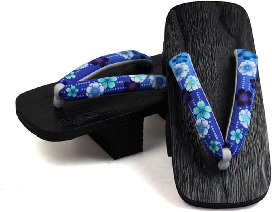 

Шлепанцы-клоги, японские традиционные тапочки, деревянные сандалии гета Yfdzkj, черный