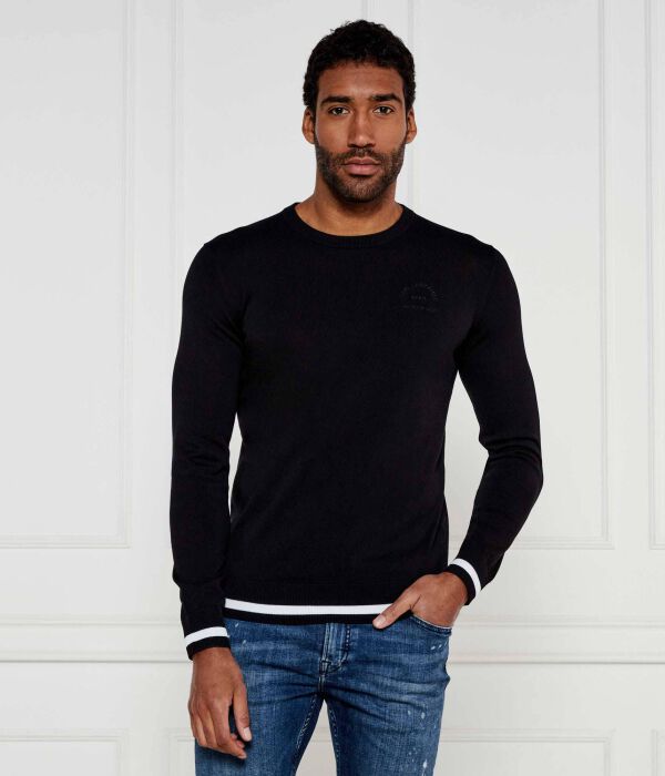 

Свитер Karl Lagerfeld Regular Fit, черный / белый