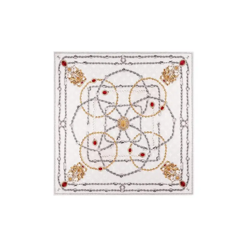 

LOUIS VUITTON Лю Династия жемчужный шёлковый платок, White