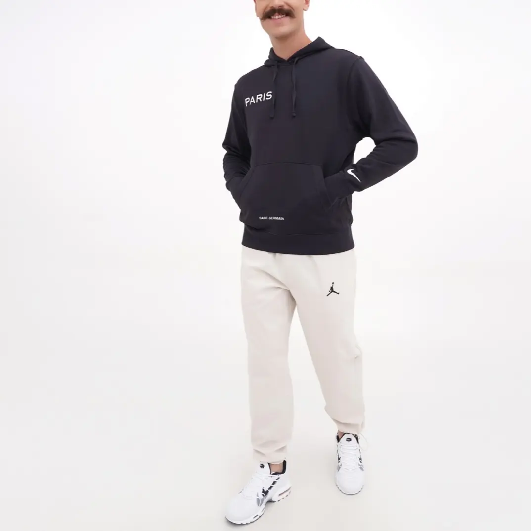 Nike Мужская толстовка с капюшоном, черная, размер средний/обычный — фото 3