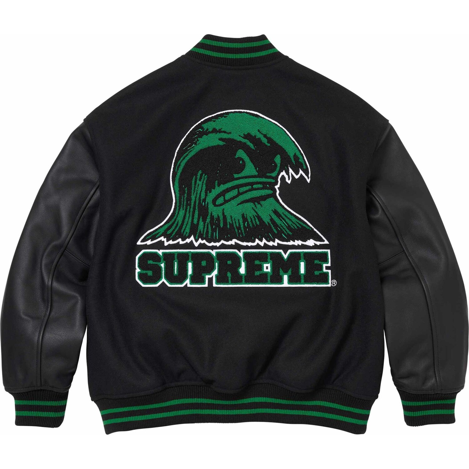 

Куртка Supreme Wave Varsity, белый / синий