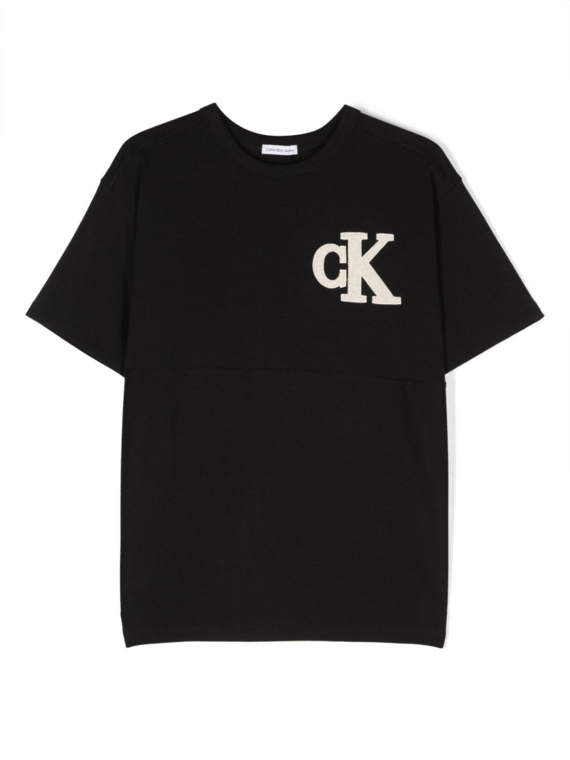 

Футболка с нашивкой-логотипом Calvin Klein Kids, черный