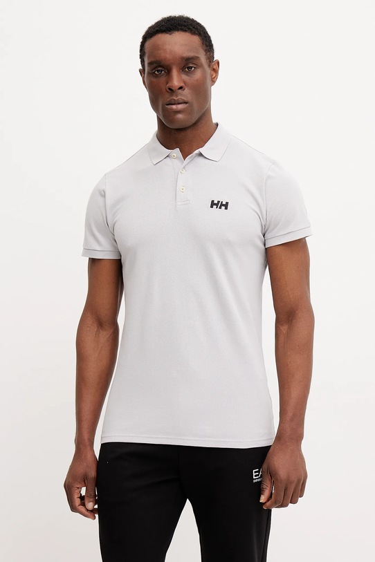

Хлопковая поло Helly Hansen, серый