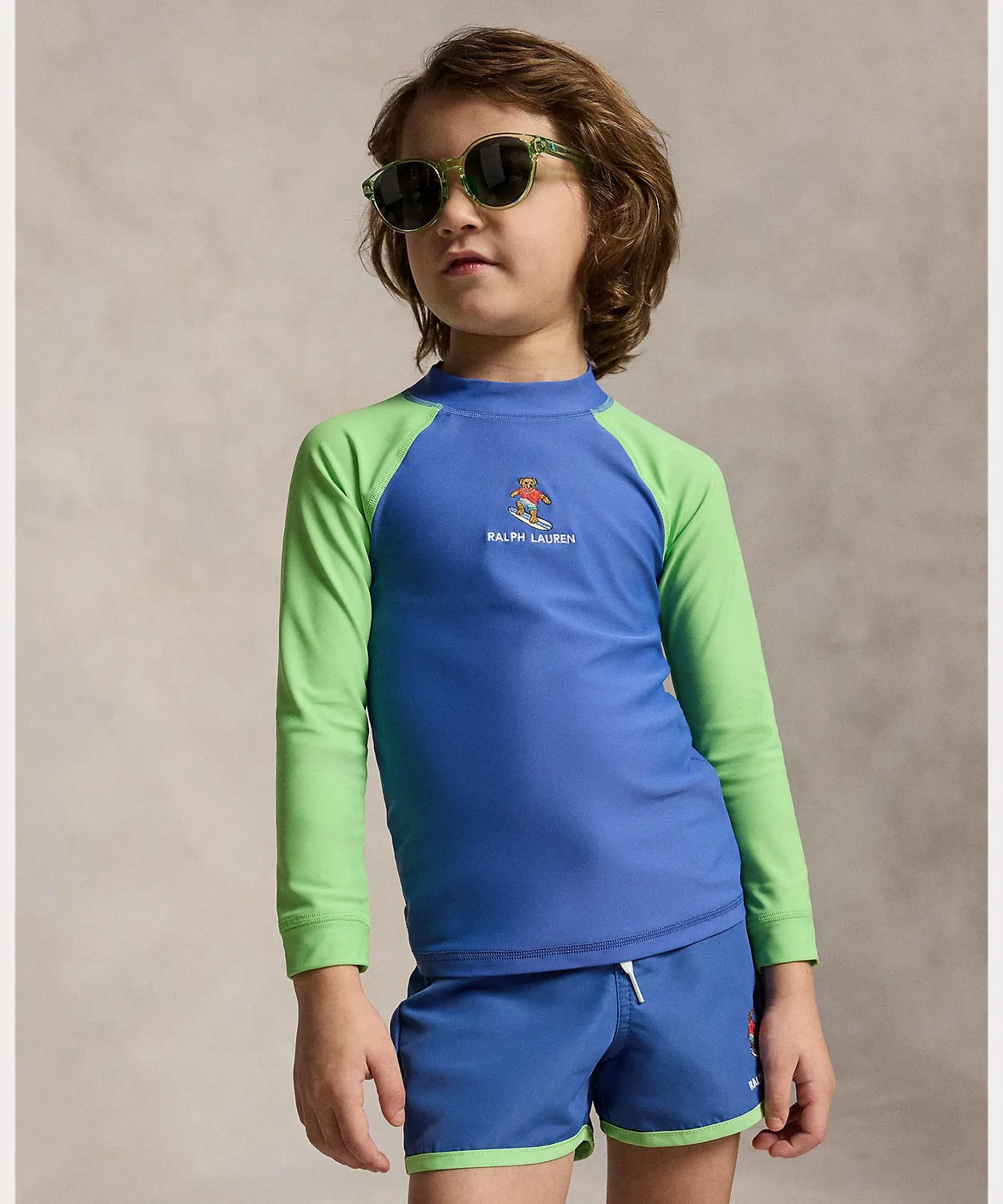 Рашгард детский Polo Bear Ralph Lauren мультиколор