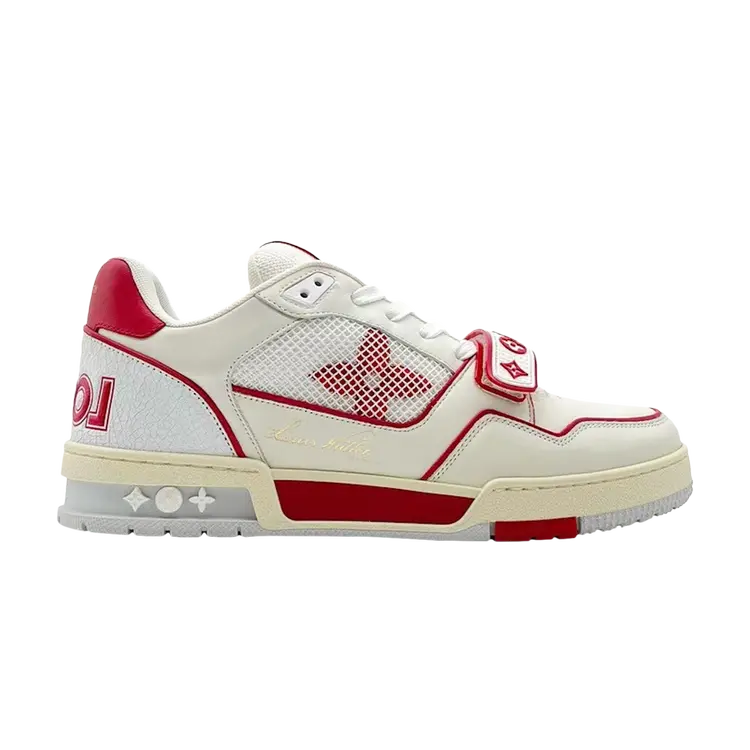 

Кроссовки Louis Vuitton Trainer Low 'White Red Mesh', белый