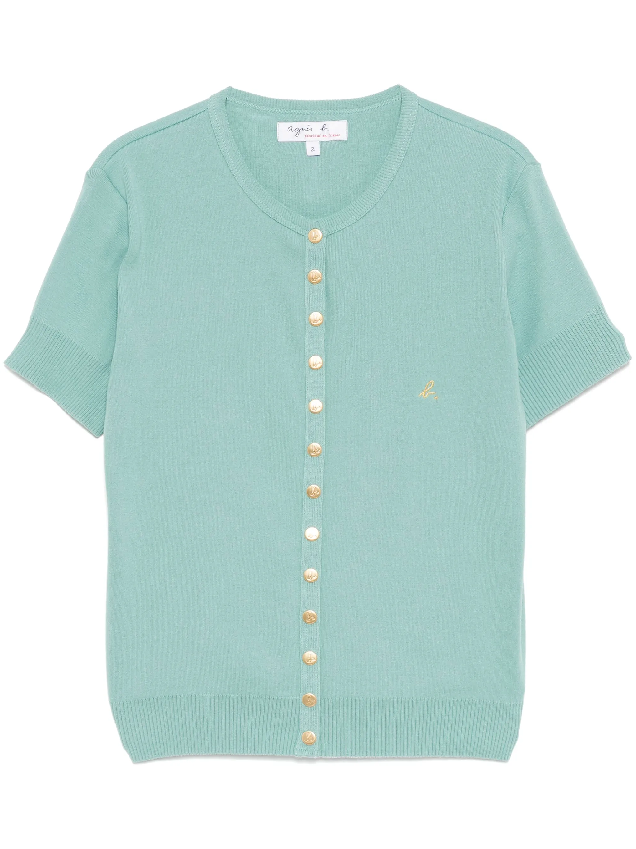 

Кардиган на пуговицах Agnès B., зеленый