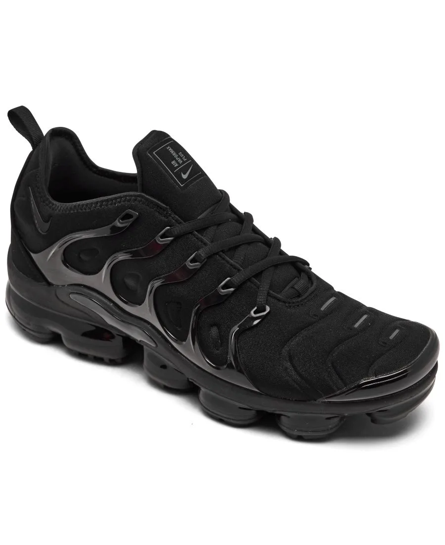 Мужские беговые кроссовки Air VaporMax Plus от Finish Line Nike, черный