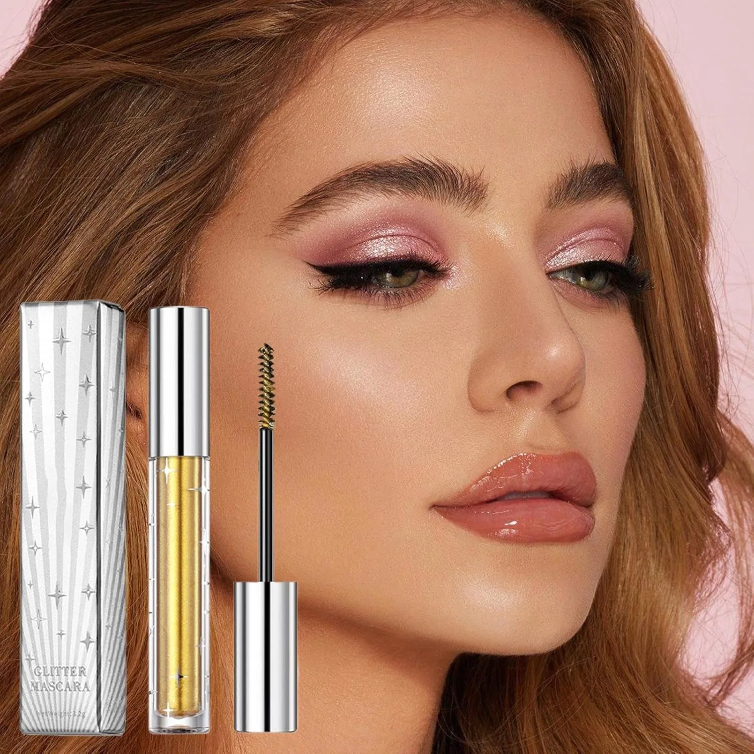 Тушь для ресниц Glitter Mascara, блестящая, водостойкая, No brand, 3.2 г, цвет 2# — фото 2