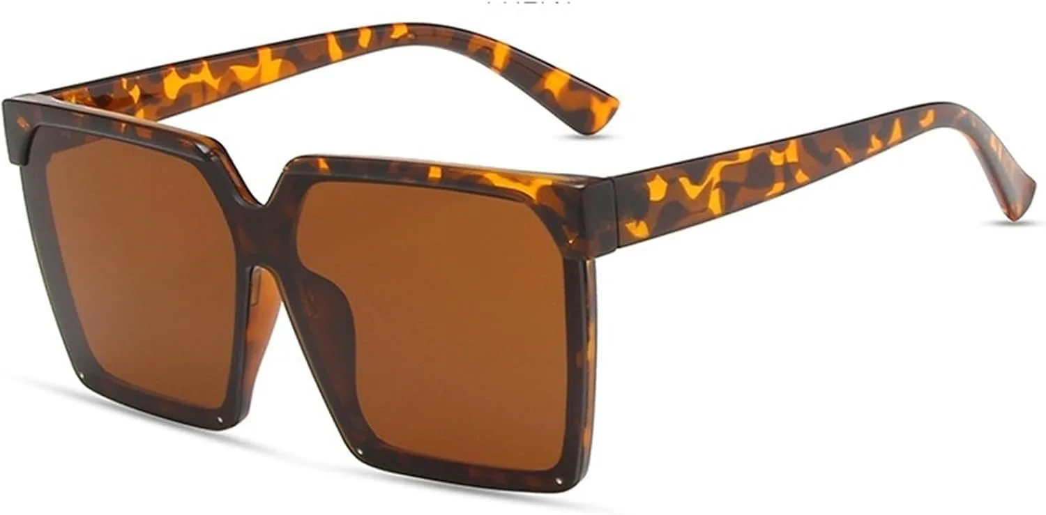 

Мужские квадратные солнцезащитные очки в крупной оправе, для поездок на работу, вождения, а также женские солнцезащитные очки для шопинга Generic, Multi-colored