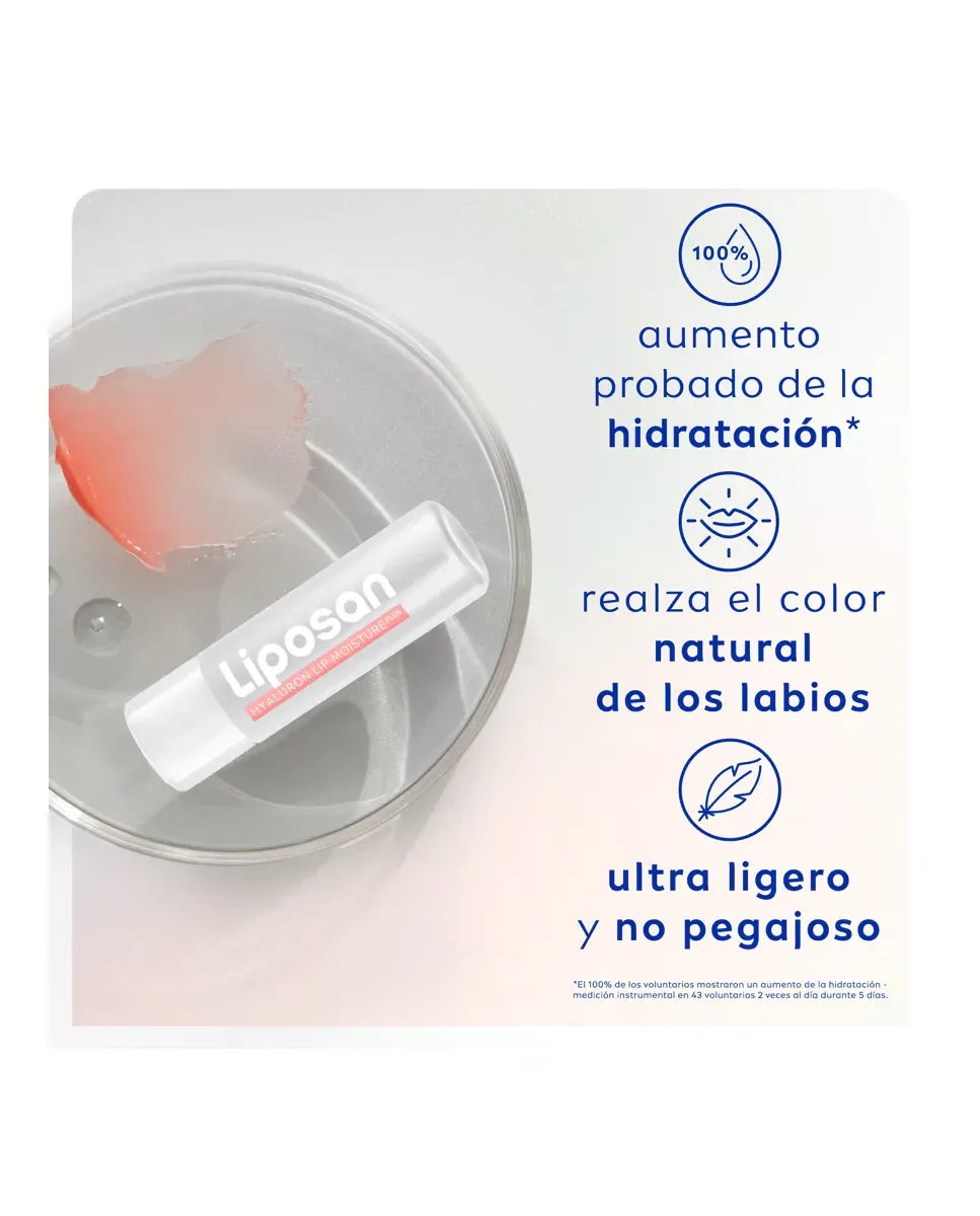 Бальзам для губ Liposan Hyaluron Lip Moisture Plus Rosé 5.2 г — фото 4