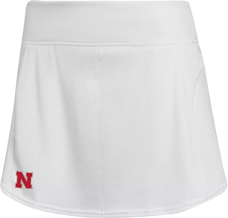 

Женская белая теннисная юбка Adidas Nebraska Cornhuskers