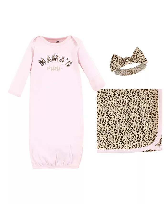 

Комплект Hudson Layette Essentials для новорожденных девочек: платье, пеленка и головной убор на выбор Hudson Baby, розовый