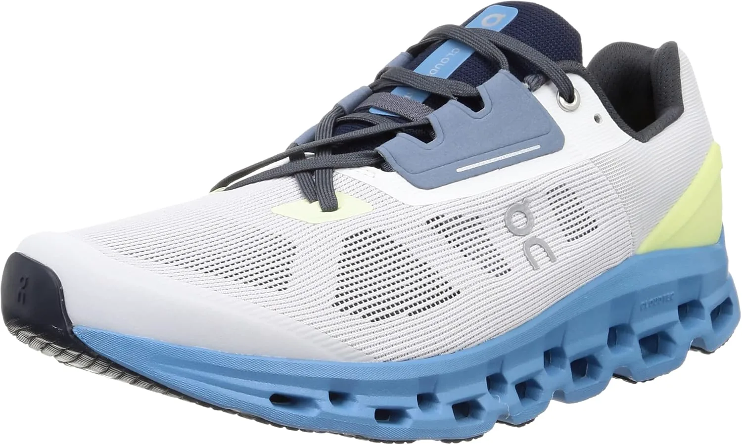 

Кроссовки ON Mens Cloudstratus из синтетической ткани (Frost/Niagra, размерная система США, взрослые, мужские, цифры, средний, размер 9), белый