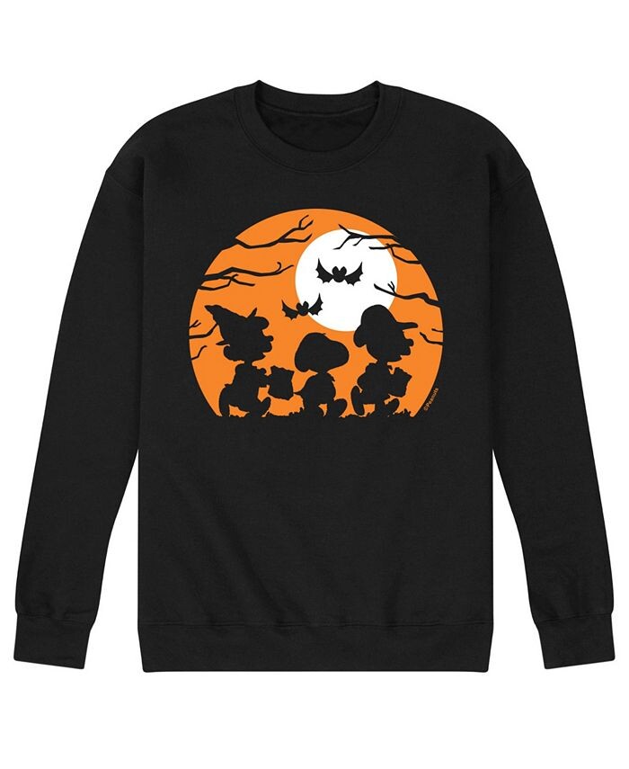 

Мужская флисовая футболка Peanuts Trick or Treating AIRWAVES, черный