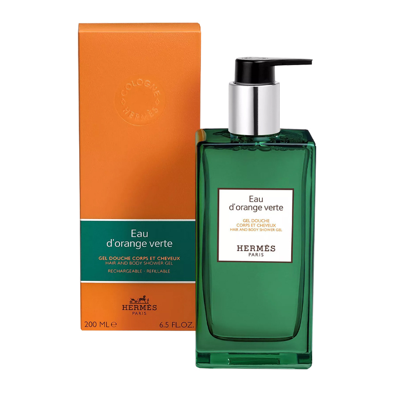 Hermes Шампунь-гель для душа Orange Green Spring с ароматическим очищающим и увлажняющим эффектом, 200 мл — фото 4